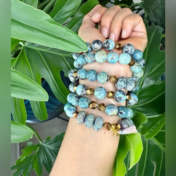 Jasper & Hematite bracelet (one) - Picture 8 of 8